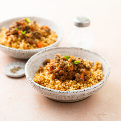 Couscous with beef ragout