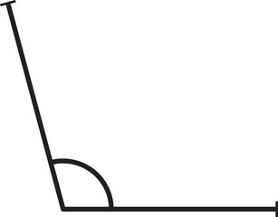 obtuse angle vector outline