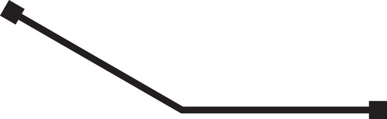 obtuse angle vector outline