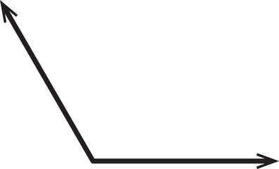 obtuse angle vector outline