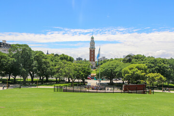 view of the city from the hill
