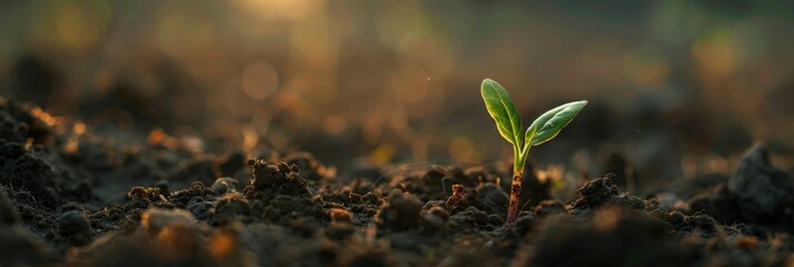 A small sprout from the ground