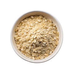 Fototapeta premium close-up of oat flakes png