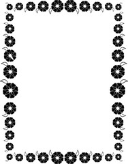 abstract floral frame