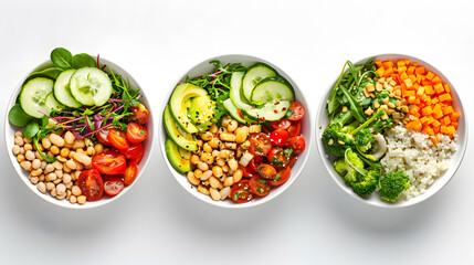Vegetable salad, healthy food