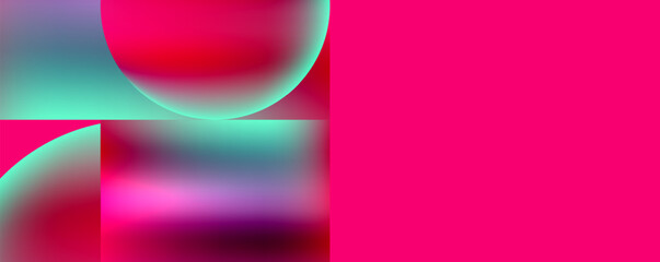 A colorful blurred image featuring shades of pink, magenta, purple, and electric blue forming a captivating pattern with a central circle, showcasing a vibrant and artistic composition