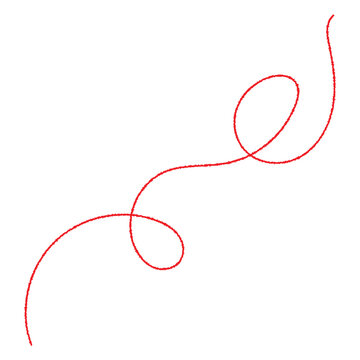 Red thread vector. Red Thread Illustration