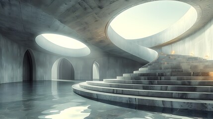 unusual architecture - illustration - ai generated