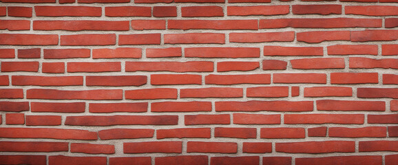 Obraz premium Fire red damaged rustic brick wall texture banner 