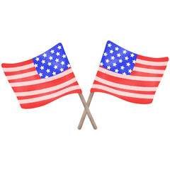 hand drawn little brown bear It's not AI on America's National Day. So cute. Use as an illustration