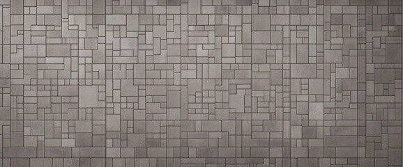 Old gray dark vintage shabby patchwork tiles stone concrete cement wall texture wall paper