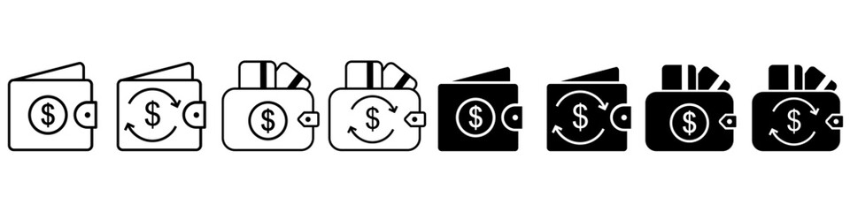 Exchange icon vector set. Money exchange illustration sign collection. Exchange rate symbol or logo.