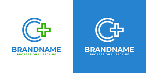 Letter C Medical Cross Modern Logo, suitable for business related to Medical Cross or Pharmacy with C initial