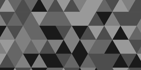 Modern abstract geometric polygon background. Abstract polygon triangle background vector illustration. Gray and black Polygon Mosaic Background.