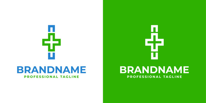 Letter I Medical Cross Modern Logo, suitable for business related to Medical Cross or Pharmacy with I initial
