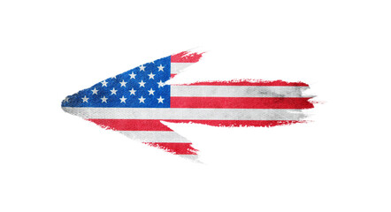 American Flag Arrow icon symbol design