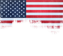 Grunge USA flag. American flag with grunge texture. - 786069250