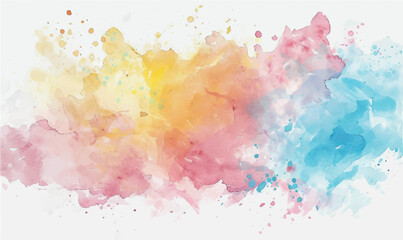 watercolor background brush strokes,  pink yellow blue 