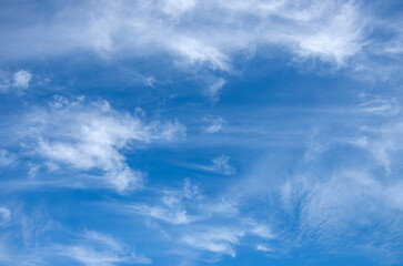 blue sky background with white clouds - 786070665