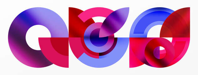 the letters a and g are made up of colorful circles High quality