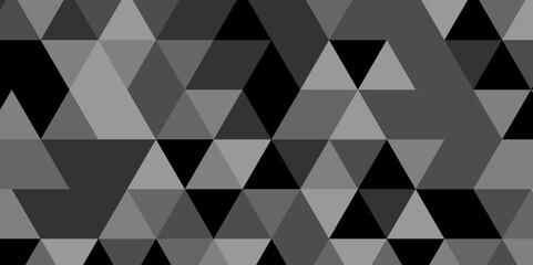 Modern abstract geometric polygon background. Abstract polygon triangle background vector illustration. Gray and black Polygon Mosaic Background.