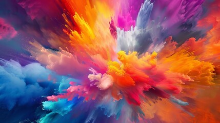 Fototapeta na wymiar Vibrant color explosion abstract background for creative design projects and artistic inspiration