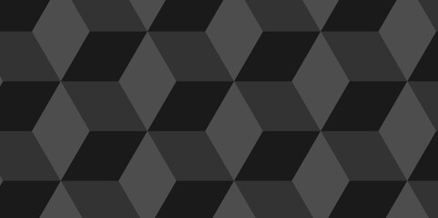 Obraz na płótnie Canvas Abstract black style minimal blank cubic. Geometric pattern illustration mosaic, square and triangle wallpaper. Illustration black vector backdrop. 