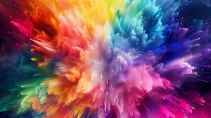 Fototapeta na wymiar Bright and vibrant color explosion abstract background for creative design projects