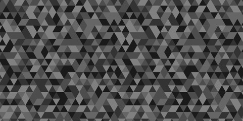 Modern abstract geometric polygon background. Abstract polygon triangle background vector illustration. Gray and black Polygon Mosaic Background.