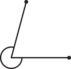 reflex angle vector outline