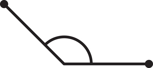 obtuse angle vector outline