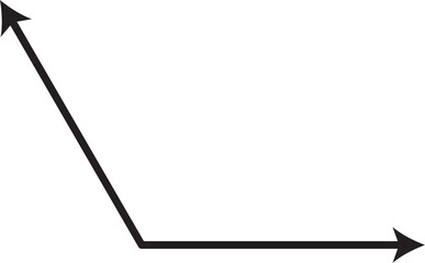 obtuse angle vector outline