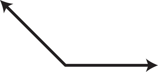 obtuse angle vector outline