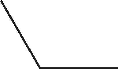 obtuse angle vector outline