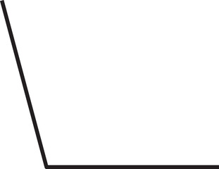 obtuse angle vector outline