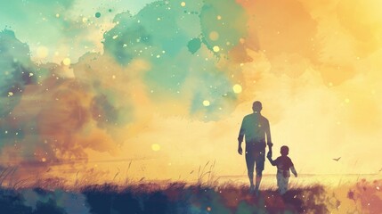Fototapeta premium fathers day background that reads , generative ai