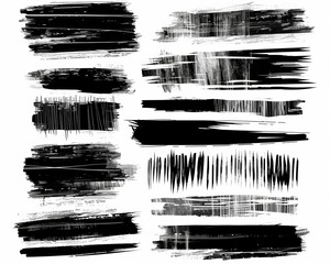 Hand drawn scribble line brush strokes set for creative design projects and artwork inspiration