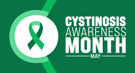 May is Cystinosis Awareness Month background template. Holiday concept. use to background, banner, placard, card, and poster design template with text inscription and standard color. vector - obrazy, fototapety, plakaty