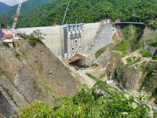 ダム工事現場　八ッ場ダム