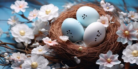 Easter egg isolated on pastel background