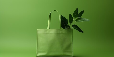 Eco bag mockup. Eco friendly concept. Zero waste. Space for text