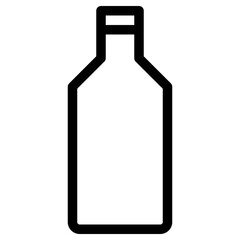 bottle icon, simple vector design