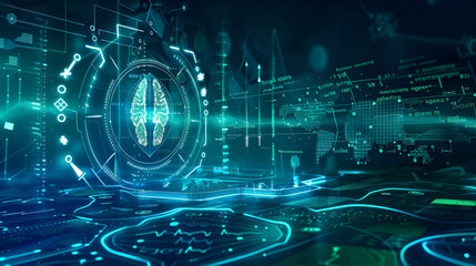 Abstract technical background. Big data binary code futuristic information technology, data flow ,Block chain network and programming concept on technology background,financial graph 