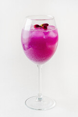 summer lemonade on the white