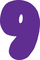 numbers kids drawing hand writing 9