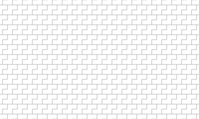 Grey outline Z shape seamless pattern. Vector Repeating Texture.