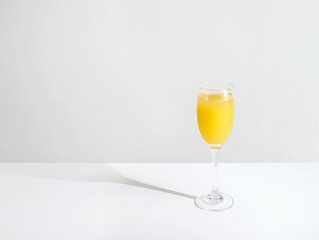 Summer drinks on a white tabletop