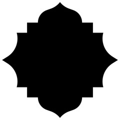 Islamic Frame Glyph Icon