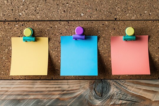 stickers on a cork board