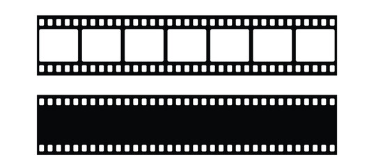 film strip isolated on white background vector stock illustration